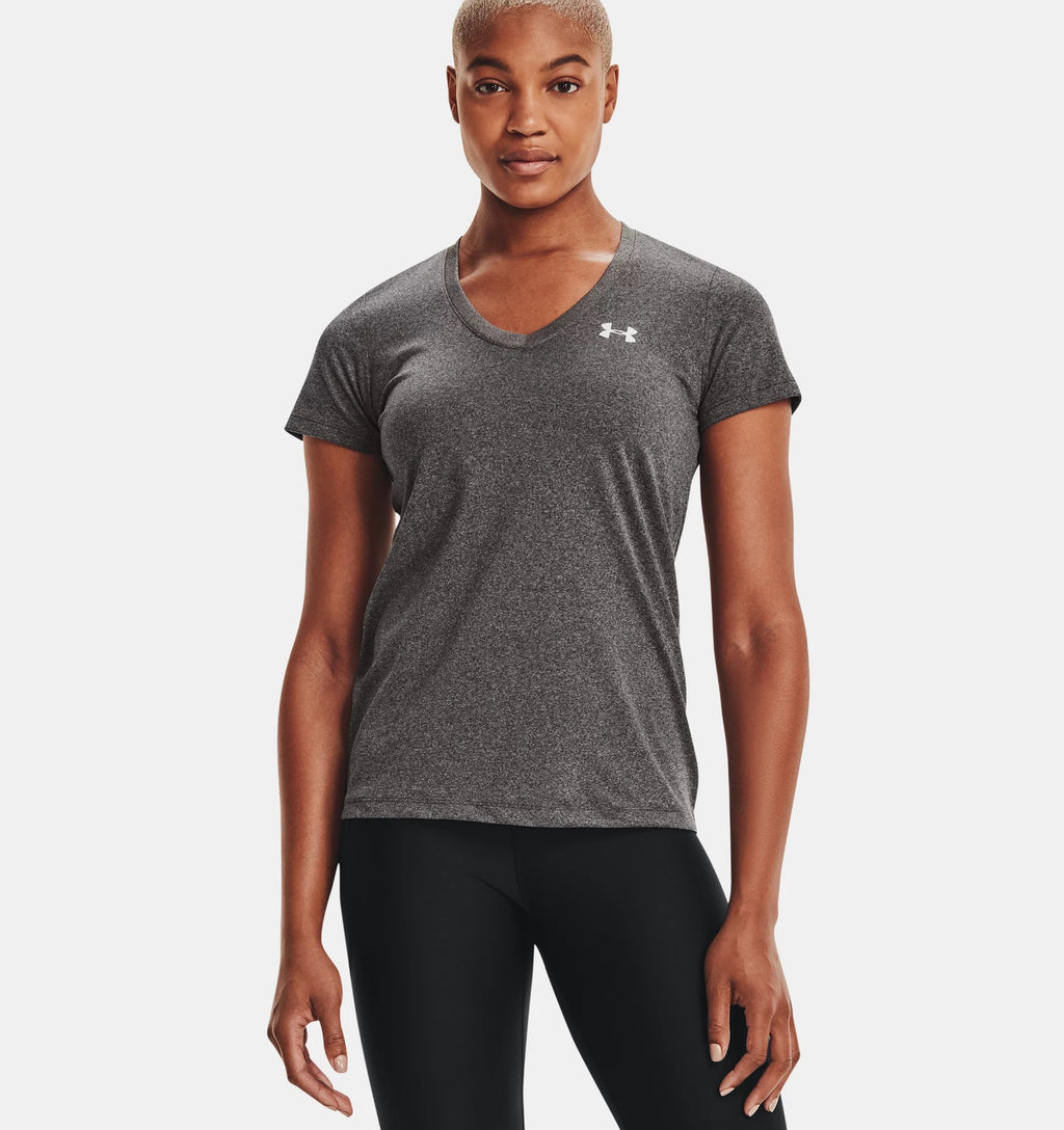 UNDER ARMOUR GREY VNECK TEE