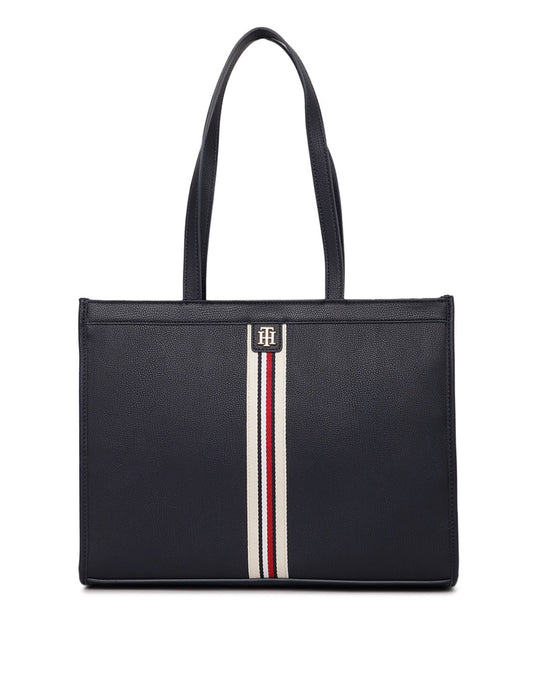 TOMMY HILFIGER BLACK TOTE