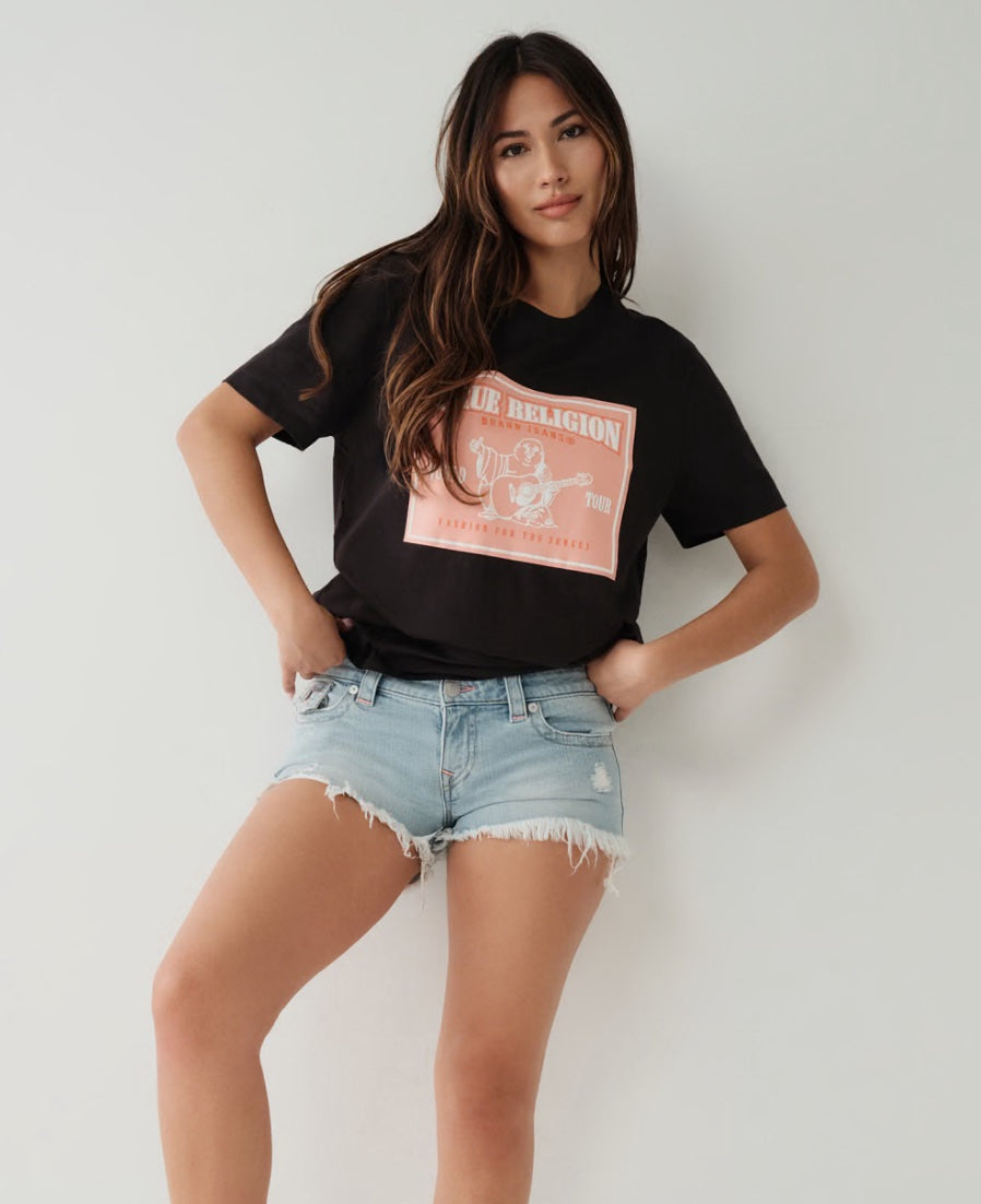 TRUE RELIGION LOGO OVERSIZED TEE