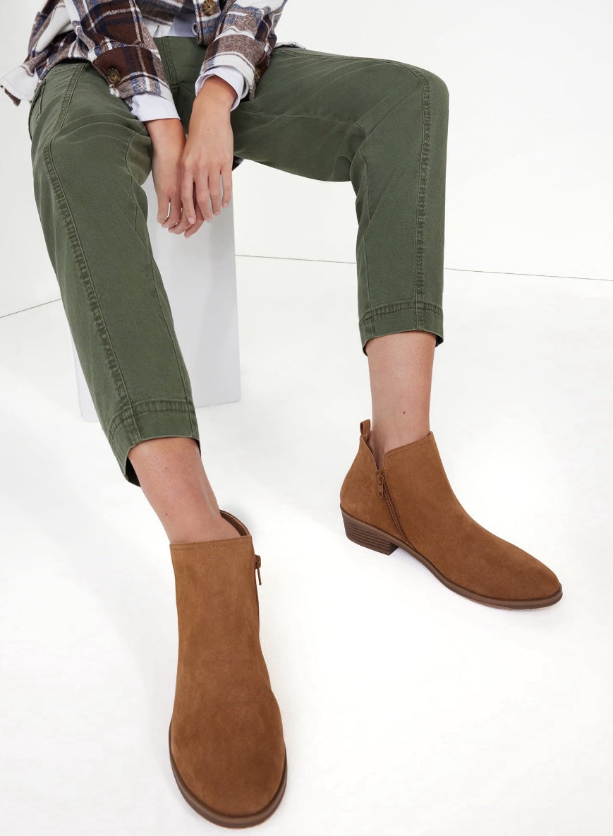 Velvet Camel Ankle Boots