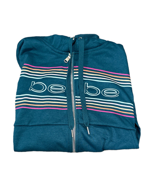 WOMEN BEBE ZIP UP HOODIE