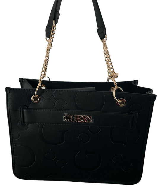 GUESS BLACK MEDIUM TOTE