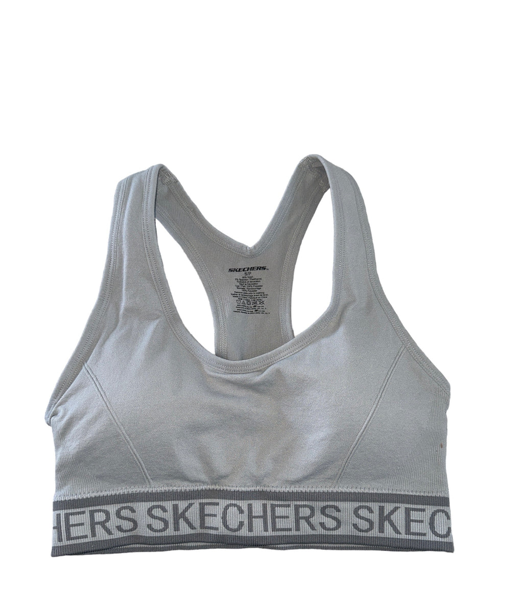 SKECHERS GREY SPORTS BRA