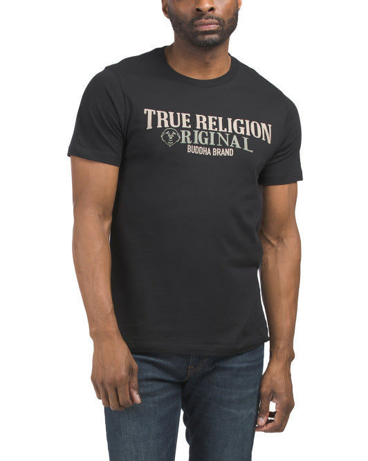 True Religion Logo Black Tee