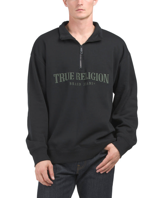 TRUE RELIGION BLACK SWEATER